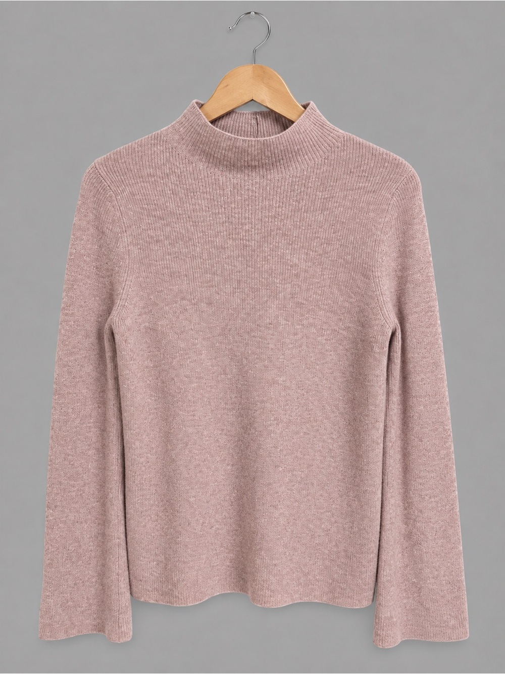 Cynthia Rowley 100% 2-Ply Cashmere Blush Bell Sleeve Sweater Size M - Picture 2 of 7
